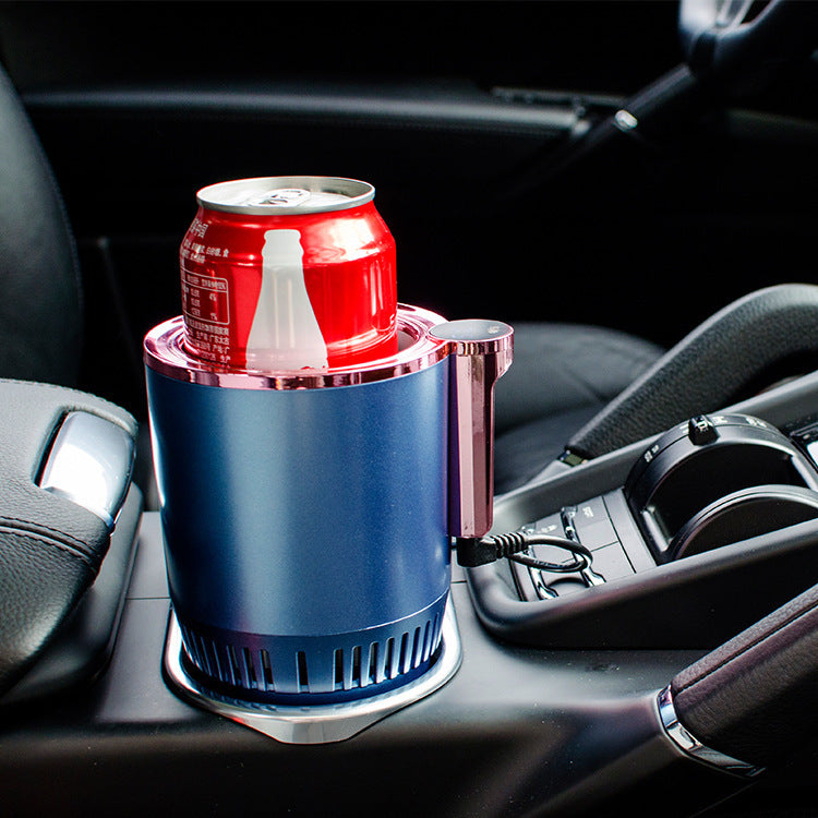 Car Cup Warmer & Cooler 12V | Smart Heating Cooling Mug Holder with Digital Temperature Display for Travel