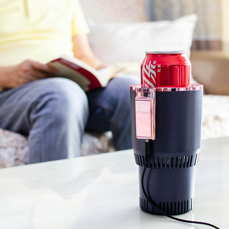 Car Cup Warmer & Cooler 12V | Smart Heating Cooling Mug Holder with Digital Temperature Display for Travel
