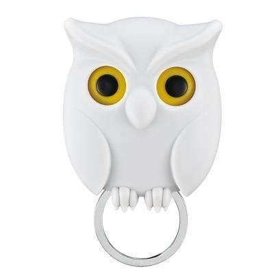 Owl Key Holder Cute Owl Key Holder Automatic Open Close Eyes Magnetic Night Owl Keying Holder Wall Mounted Owl Key Hooks with Wall Self-Adhesive Tape - Magnetic key holder