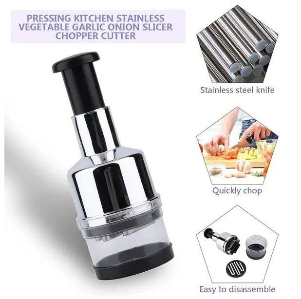Vegetable Chopper & Spiralizer with Container | 12-in-1 Food Chopper, Veggie Slicer & Mandoline Cutter | Essential Kitchen Gadget
