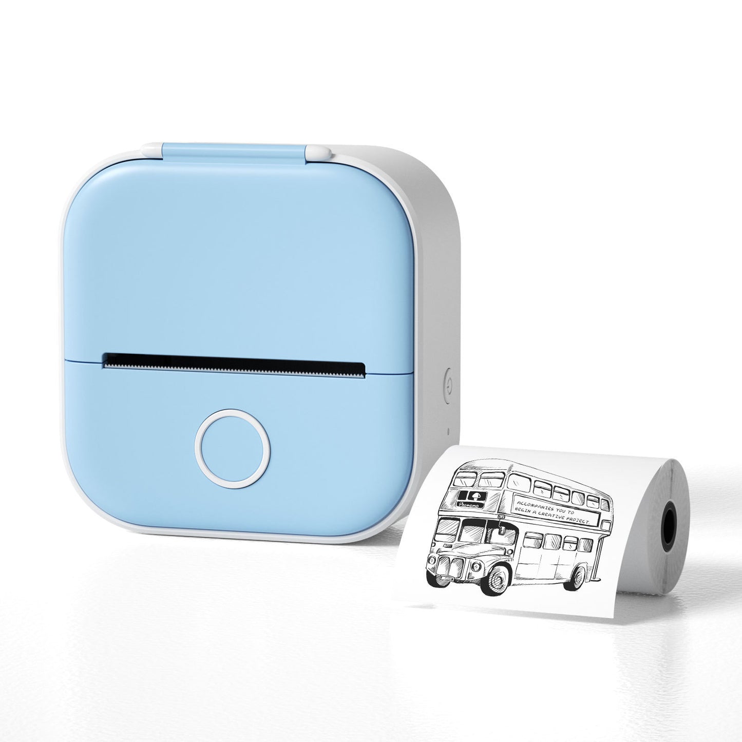 Mini Thermal Label Printer – Bluetooth Portable Photo & Receipt Printer for Home & Students