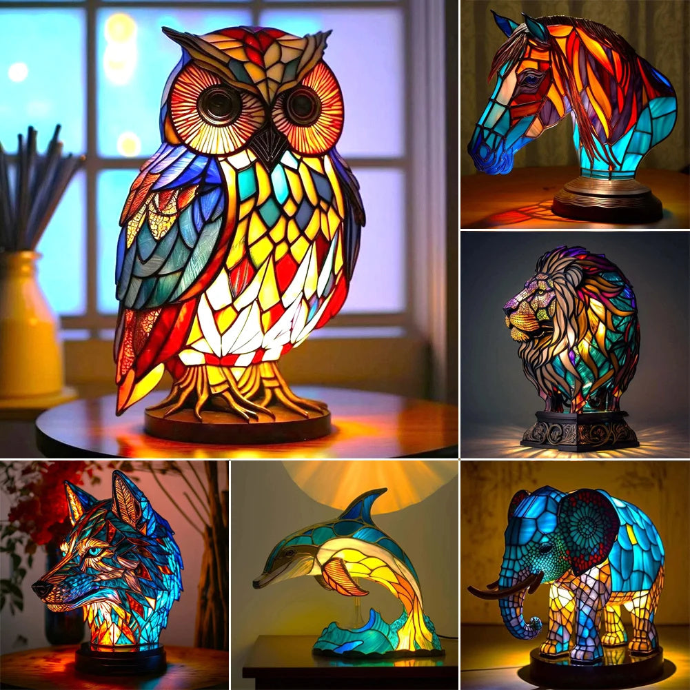 3D Animal Night Light for Kids – Color Changing LED Table Lamp | Elephant, Owl, Cat Design | Bedroom, Desk & Home Decoration