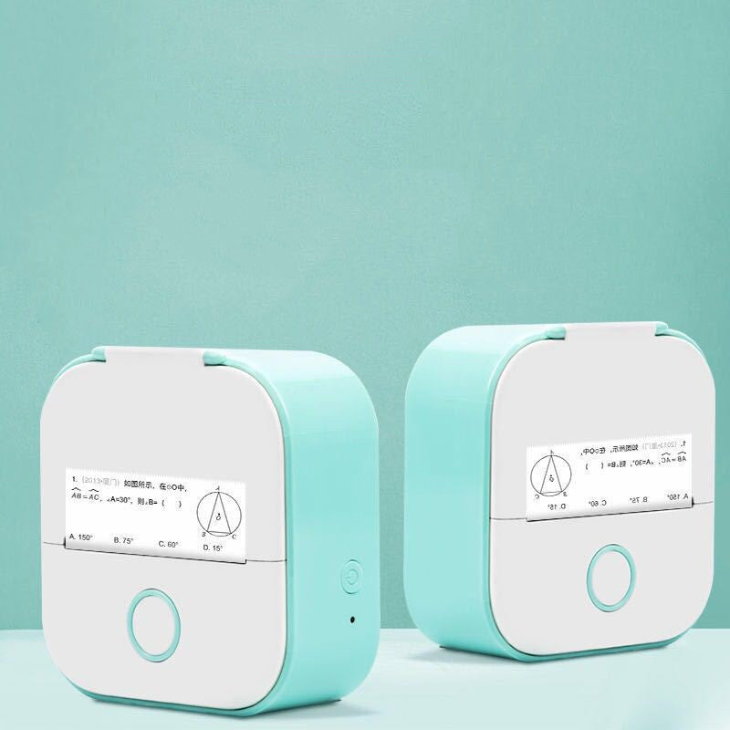 Mini Thermal Label Printer – Bluetooth Portable Photo & Receipt Printer for Home & Students