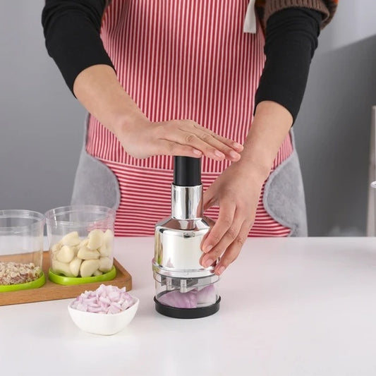 Vegetable Chopper & Spiralizer with Container | 12-in-1 Food Chopper, Veggie Slicer & Mandoline Cutter | Essential Kitchen Gadget