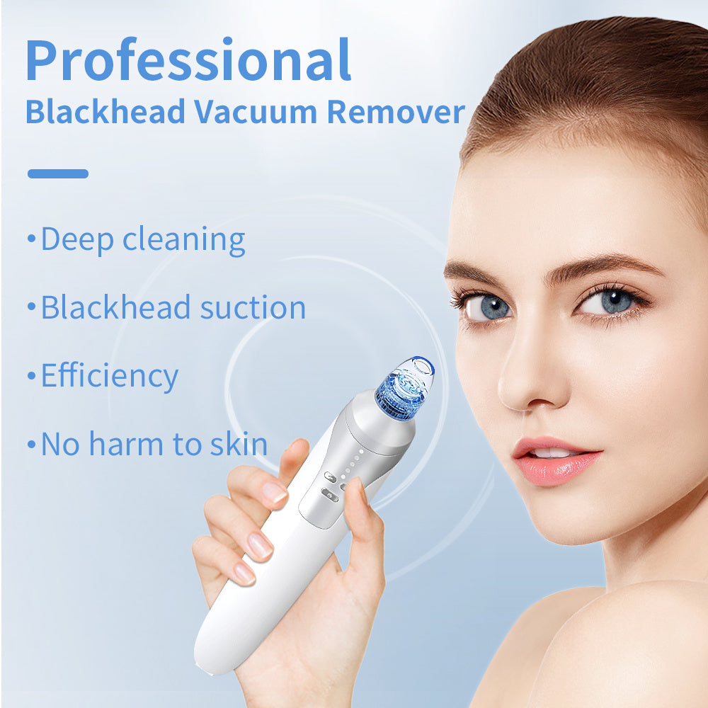 Electric Blackhead Remover Vacuum | Pore Cleaner & Acne Suction Tool | Home Use Beauty Instrument for Blackhead & Acne Removal