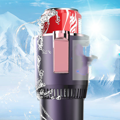 Car Cup Warmer & Cooler 12V | Smart Heating Cooling Mug Holder with Digital Temperature Display for Travel