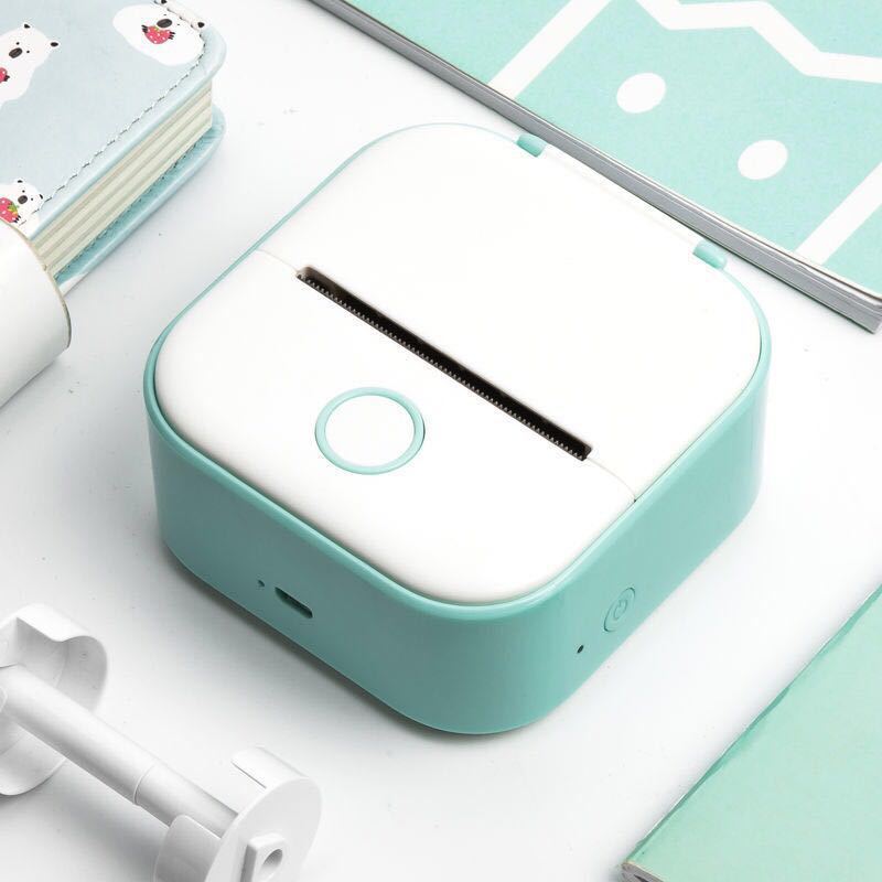 Mini Thermal Label Printer – Bluetooth Portable Photo & Receipt Printer for Home & Students