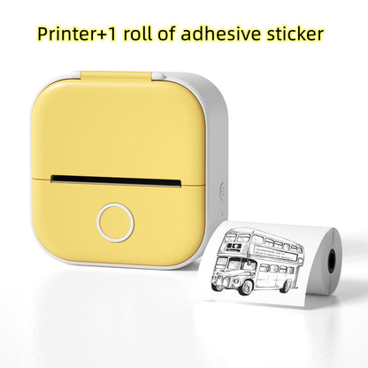 Mini Thermal Label Printer – Bluetooth Portable Photo & Receipt Printer for Home & Students