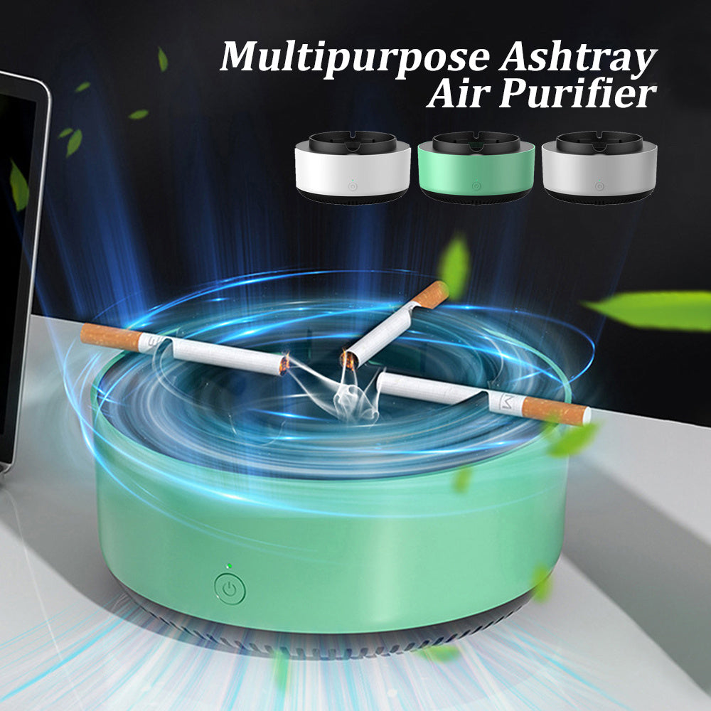 Smoke Removal Air Purifier Ashtray with Anion — Portable Car Ashtray